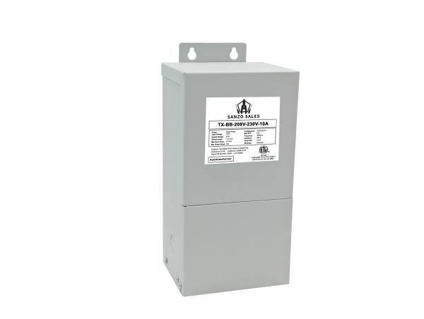 2.3 kVA Step-Up Buck-Boost Transformer (Booster), 208V → 230V, 10A, Single Phase