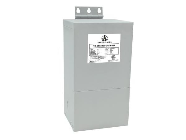 8.72 kVA Step-Down Buck-Boost Transformer, 240V → 218V, 40A, Single Phase