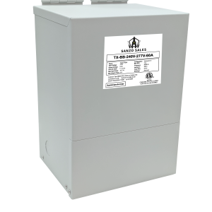 16.62 kVA Step-Up Buck-Boost Transformer (Booster), 240V → 277V, 60A, Single Phase
