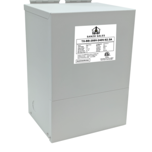 13.8 kVA Step-Down Buck-Boost Transformer, 380V → 345V, 40A, Single Phase