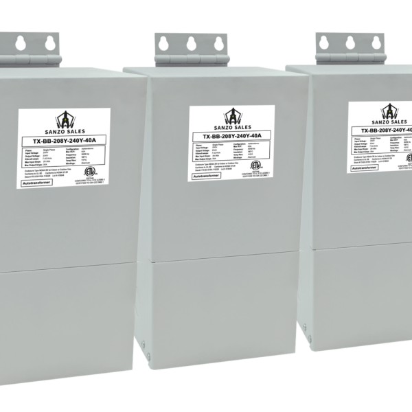 28.34 kVA Step-Up Buck-Boost Transformer (Booster), 380V → 409V, 40A, Three Phase