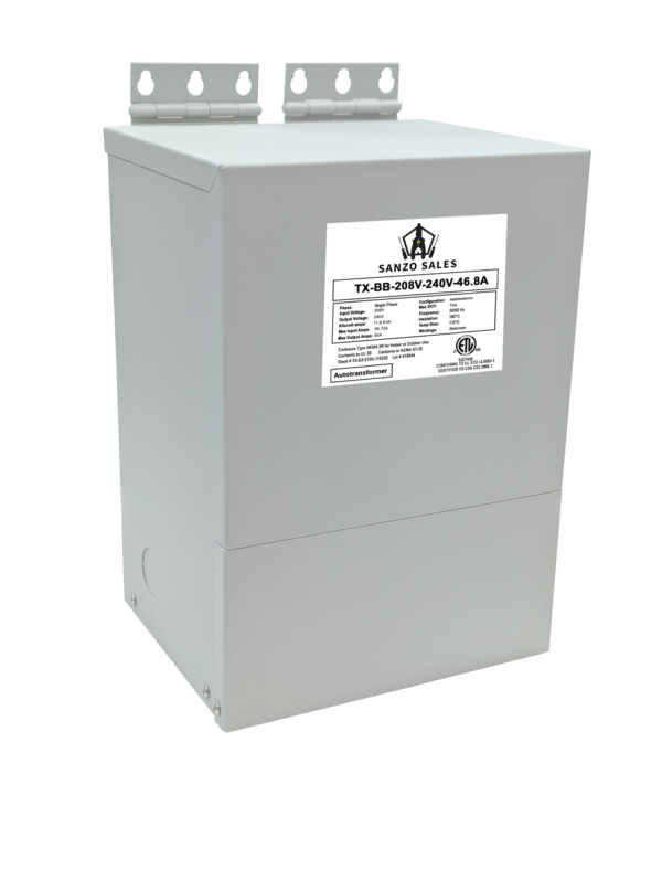 15 kVA Step-Down Buck-Boost Transformer, 480V → 440V, 34.09A, Single Phase
