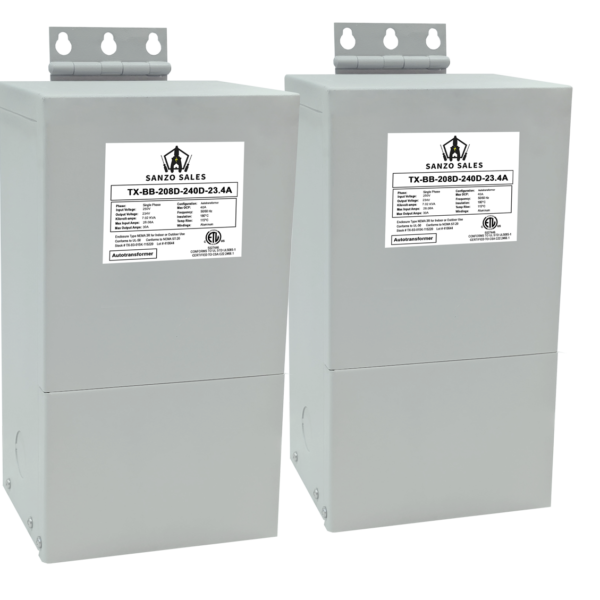 29.8 kVA Step-Down Buck-Boost Transformer, 495V → 460V, 37.4A, Three Phase