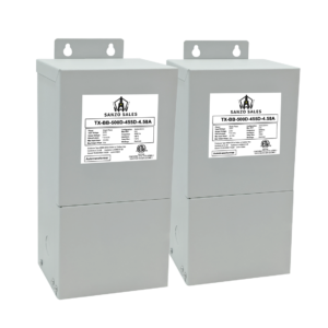 kVA Step-Down Buck-Boost Transformer, 500V → 455V, 4.58A, Three Phase