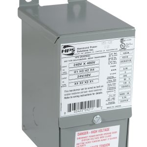 Hammond Power Solutions Q002DTCF Buck-Boost Transformer, 2 kVA, 240/480V Primary, 24/48V Secondary, Single Phase