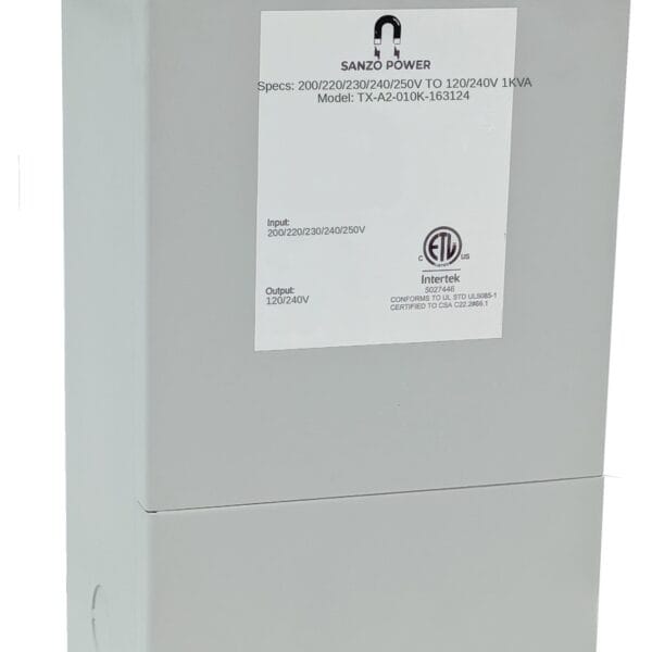 1 KVA Encapsulated General Purpose Transformer - 200/220/230/240/250V to 120/240V - Single Phase, NEMA 3R