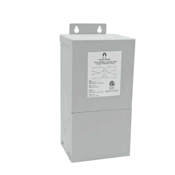 250 VA Buck-Boost Base Transformer, 240/480V × 24/48V, Single Phase