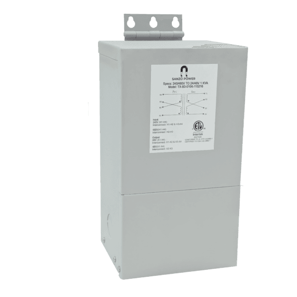 1 kVA Buck-Boost Base Transformer, 240/480V × 24/48V, Single Phase
