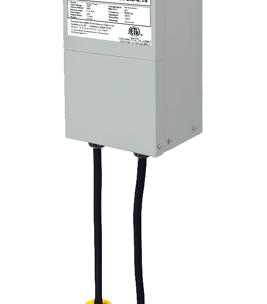4.16 kVA Corded Step-Up Transformer, 208V → 240V, 20A Circuit, Single Phase, 8-FT Line In, 4-FT Line Out, NEMA 6-20
